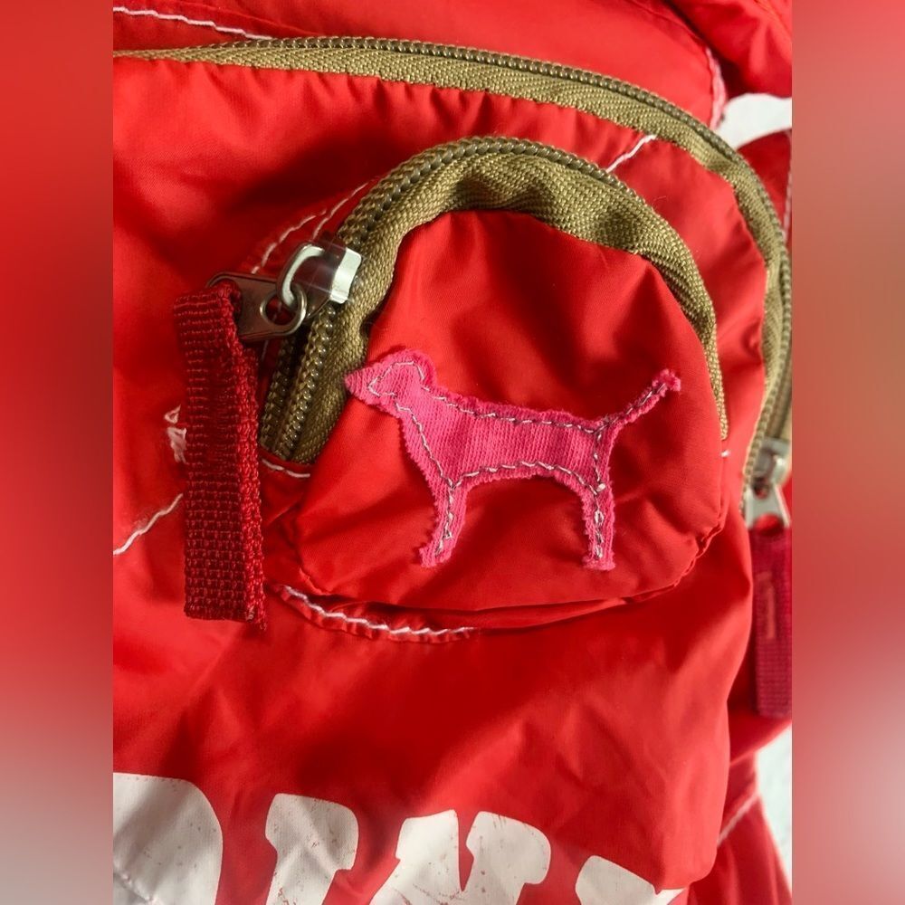 VS PINK UNIVERSITY RED VINTAGE BACKPACK - Picture 5 of 14